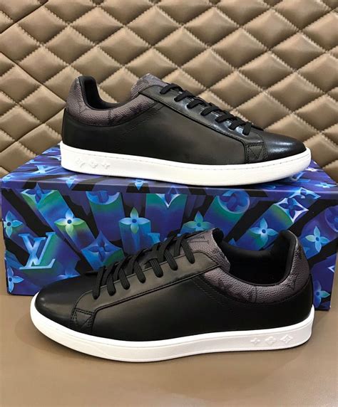 lv shoes men black|lv sneakers men black.